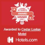 Cedar Lodge Motel Awarded 2021